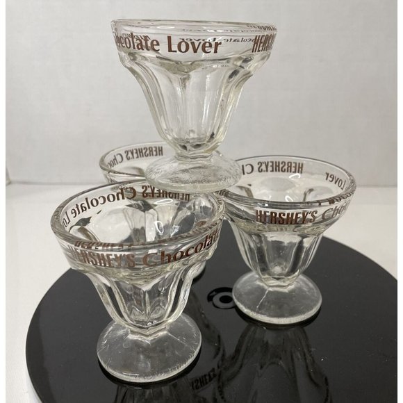 4 Hershey's Chocolate Lover Ice Cream Sundae 3oz Parfait Cups 3.25" tall - NEW - Picture 4 of 8